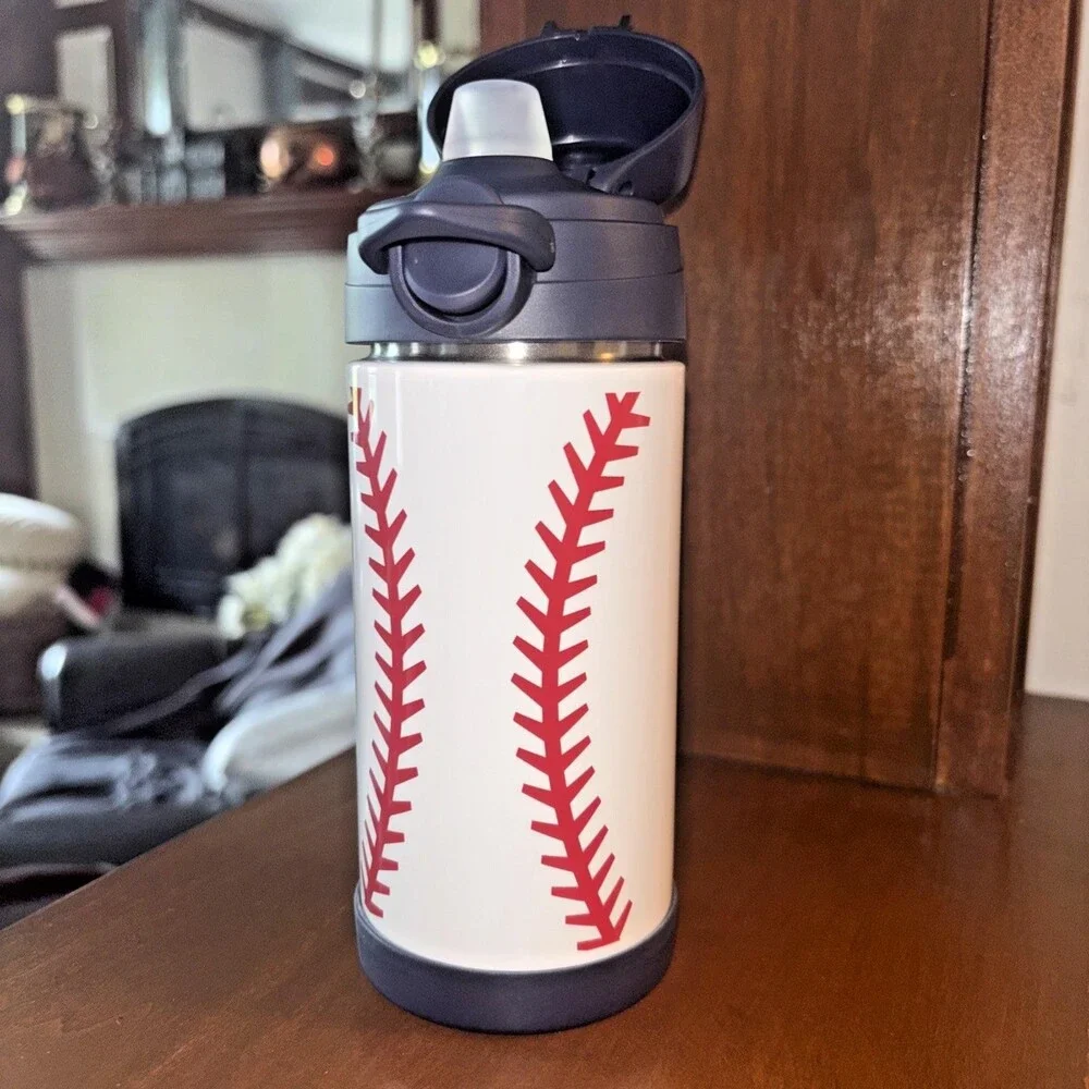 Pottery barn Baseball MLB WATER BOTTLE ball school sport holiday team travel boy